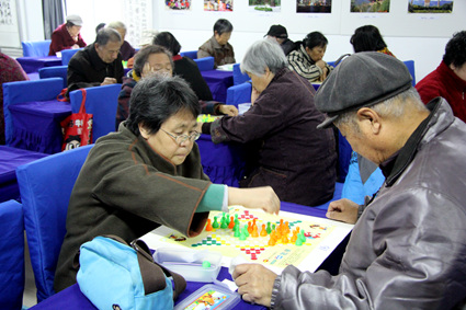 跳棋比赛现场